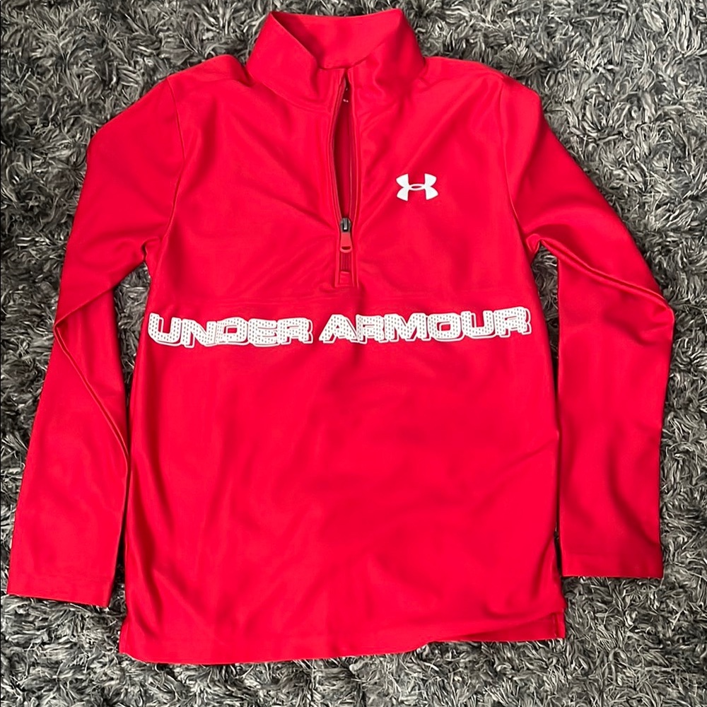 Under Armour Red Long Sleeve Pullover